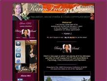 Tablet Screenshot of karenfreberg.com